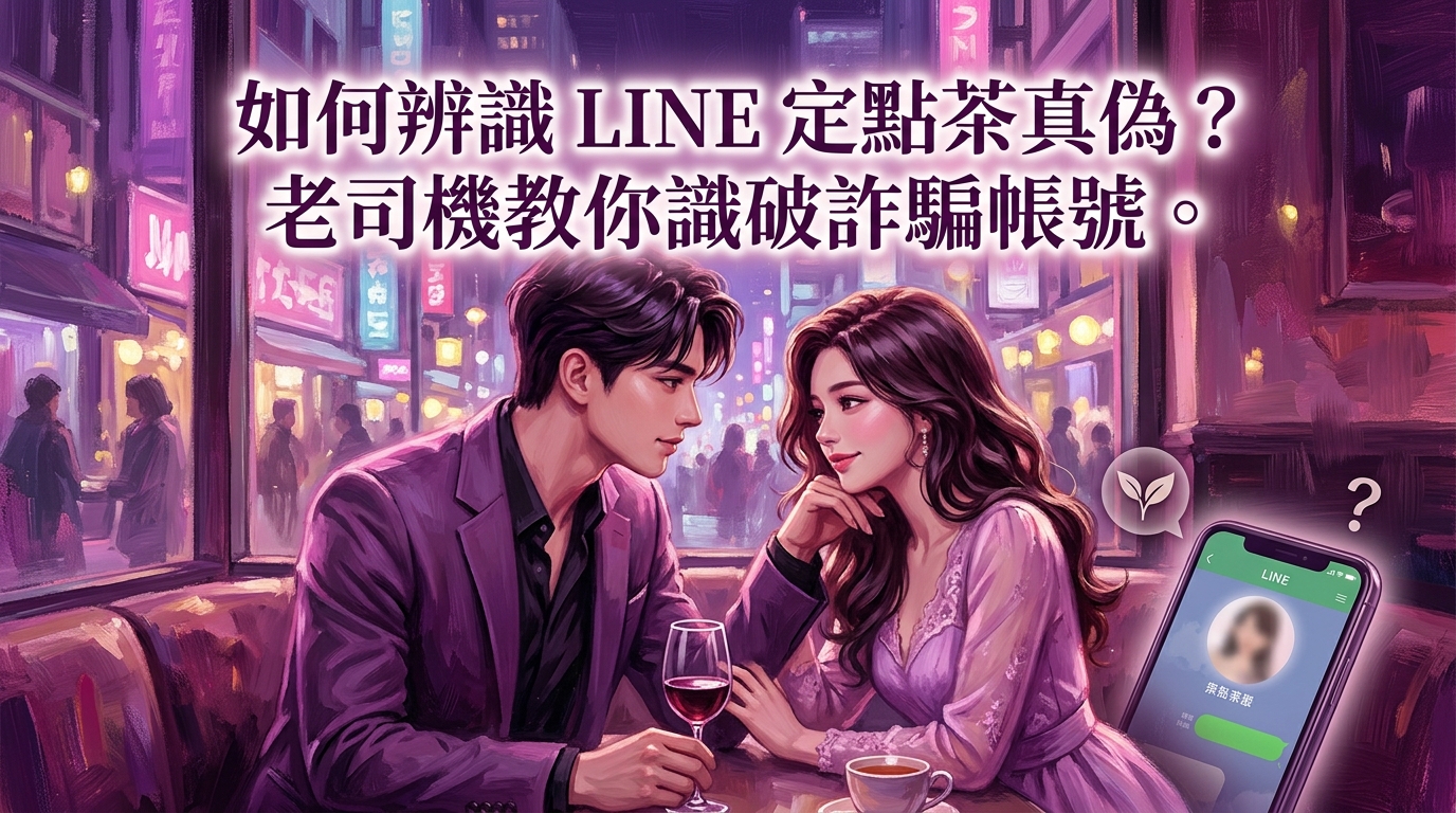 如何辨識 LINE 定點茶真偽？老司機教你識破詐騙帳號。