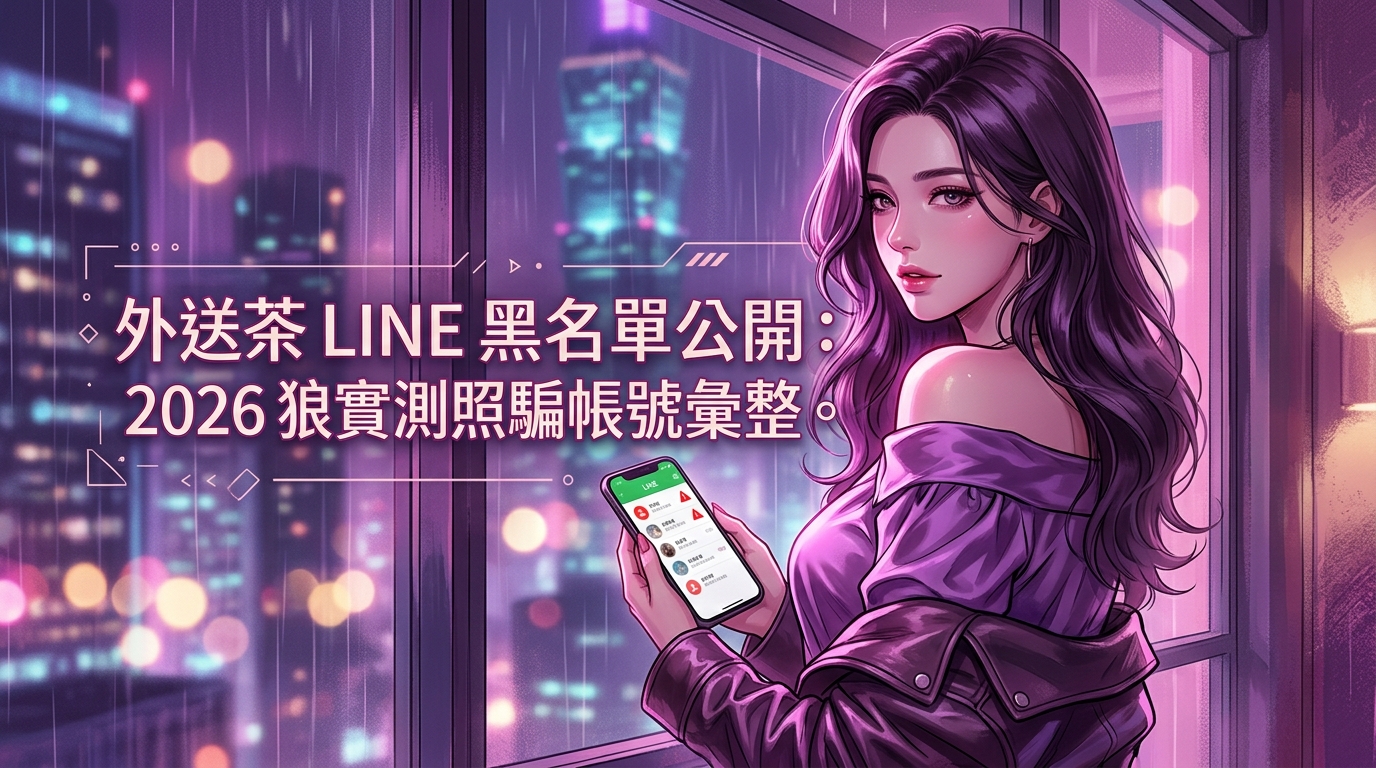 外送茶 LINE 黑名單公開：2026 狼友實測照騙帳號彙整。