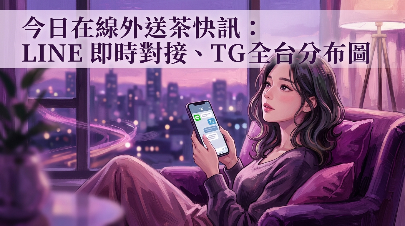 今日在線外送茶快訊：LINE 即時對接、TG 全台分布圖。