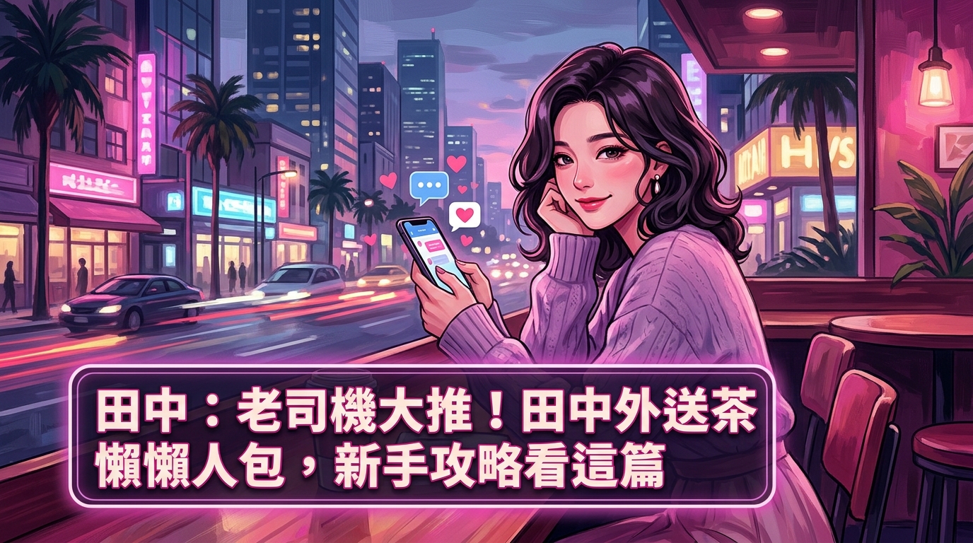田中：老司機大推！田中外送茶懶人包，新手攻略看這篇