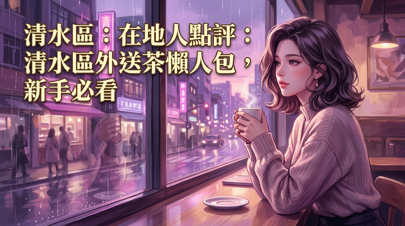 清水區:在地人點評:清水區外送茶懶人包,新手必看