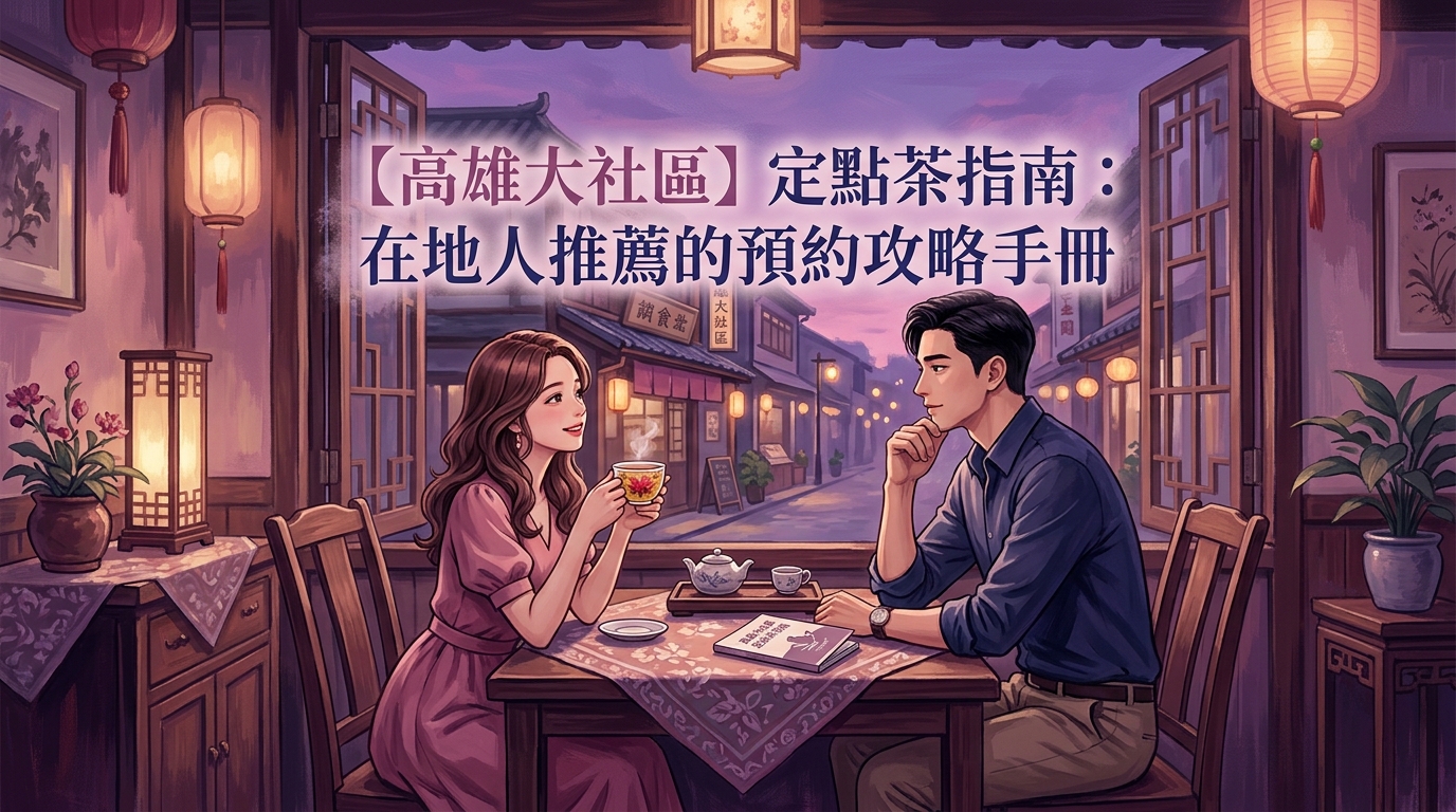 【高雄大社區】定點茶指南:在地人推薦的預約攻略手冊