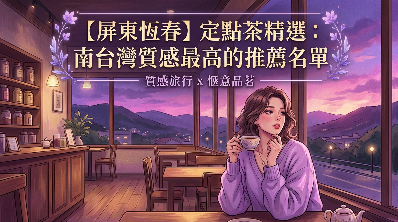 【屏東恆春】定點茶精選：南台灣質感最高的推薦名單