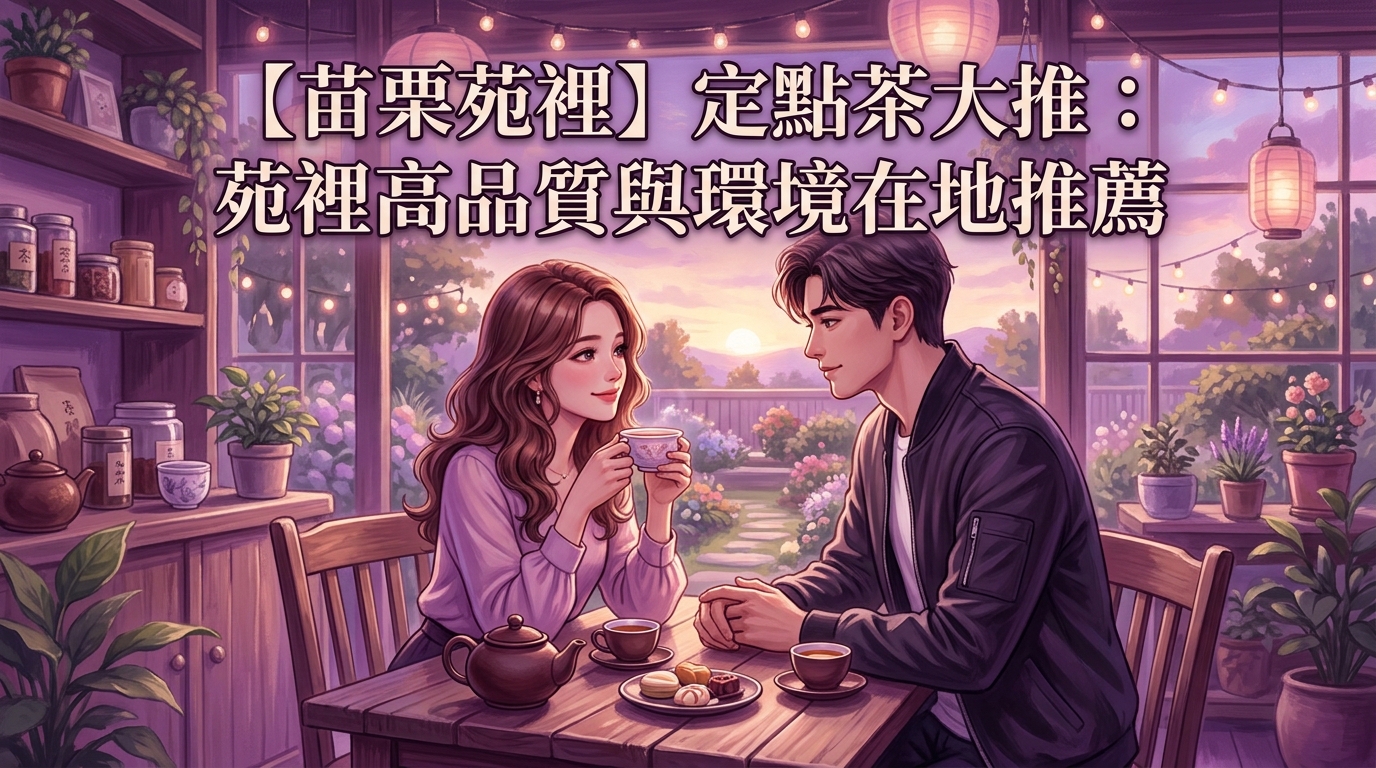 【苗栗苑裡】定點茶大推：苑裡高品質與環境在地推薦