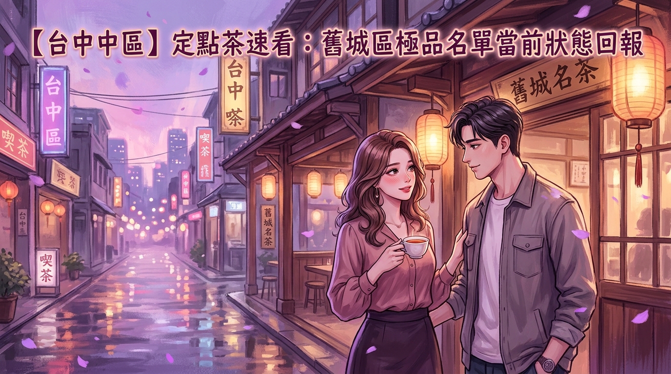 【台中中區】定點茶速看：舊城區極品名單當前狀態回報