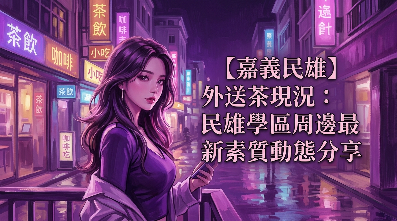 【嘉義民雄】外送茶現況：民雄學區周邊最新素質動態分享