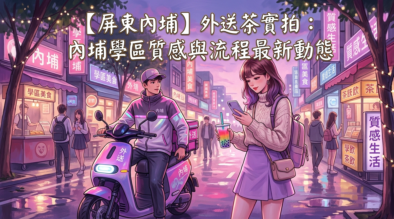 【屏東內埔】外送茶實拍：內埔學區質感與流程最新動態