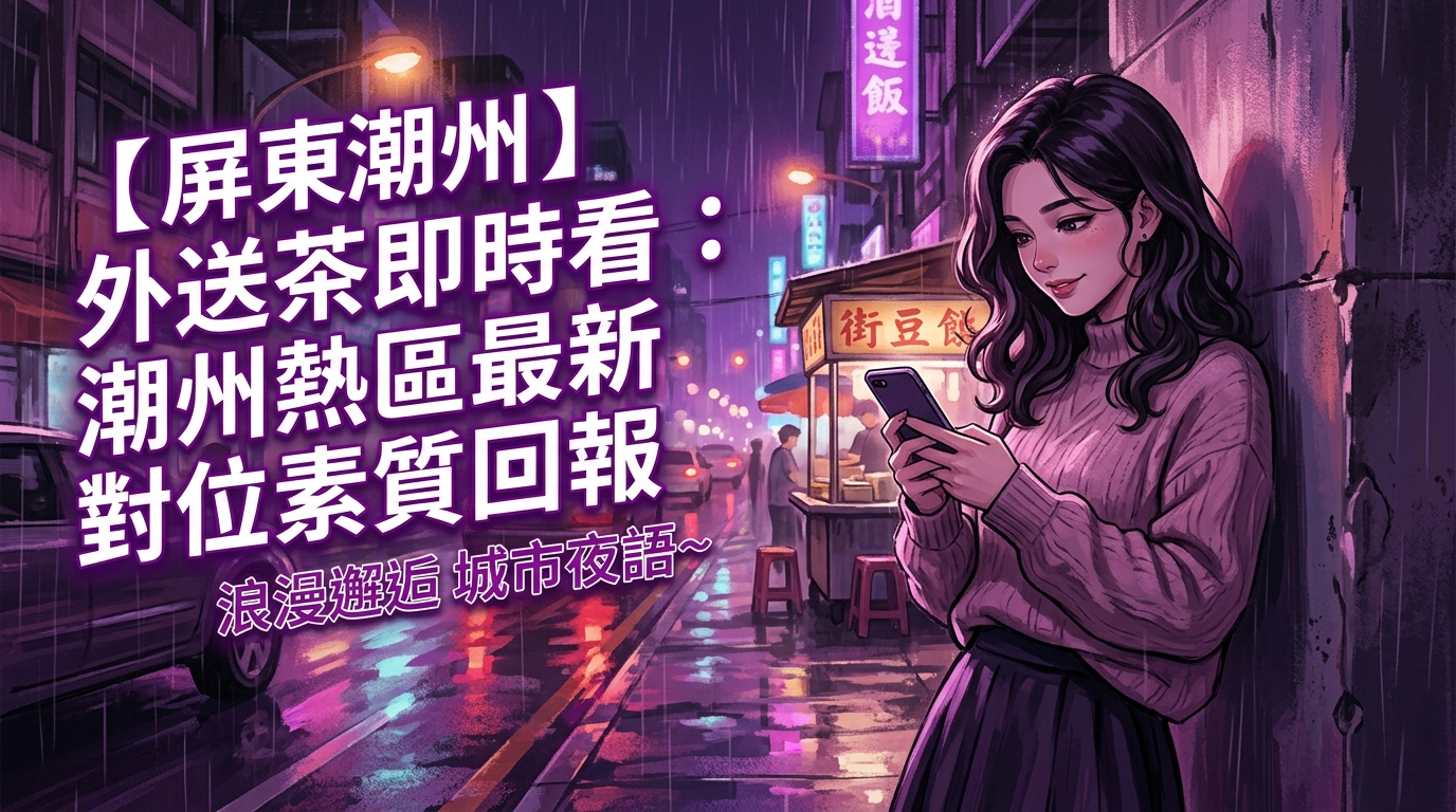 【屏東潮州】外送茶即時看:潮州熱區最新對位素質回報