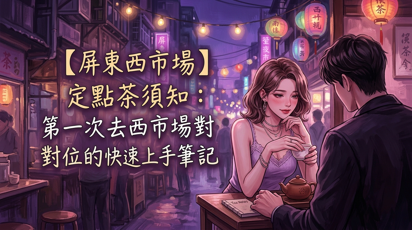 【屏東西市場】定點茶須知：第一次去西市場對位的快速上手筆記