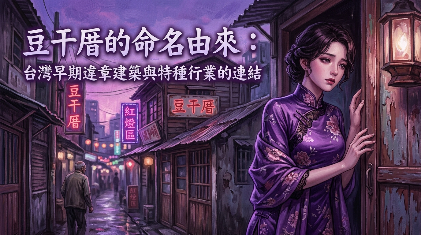 豆干厝的命名由來： 台灣早期違章建築與特種行業的連結
