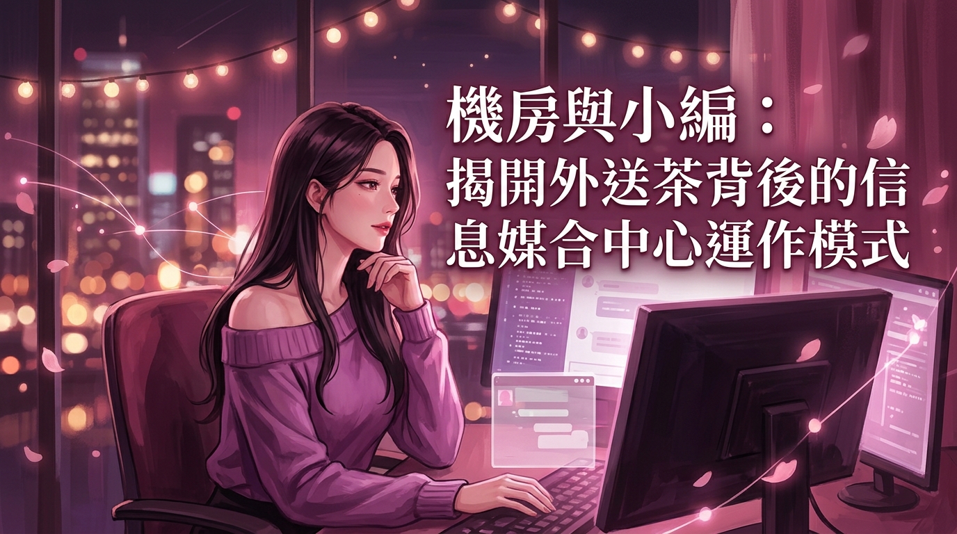 機房與小編： 揭開外送茶背後的信息媒合中心運作模式