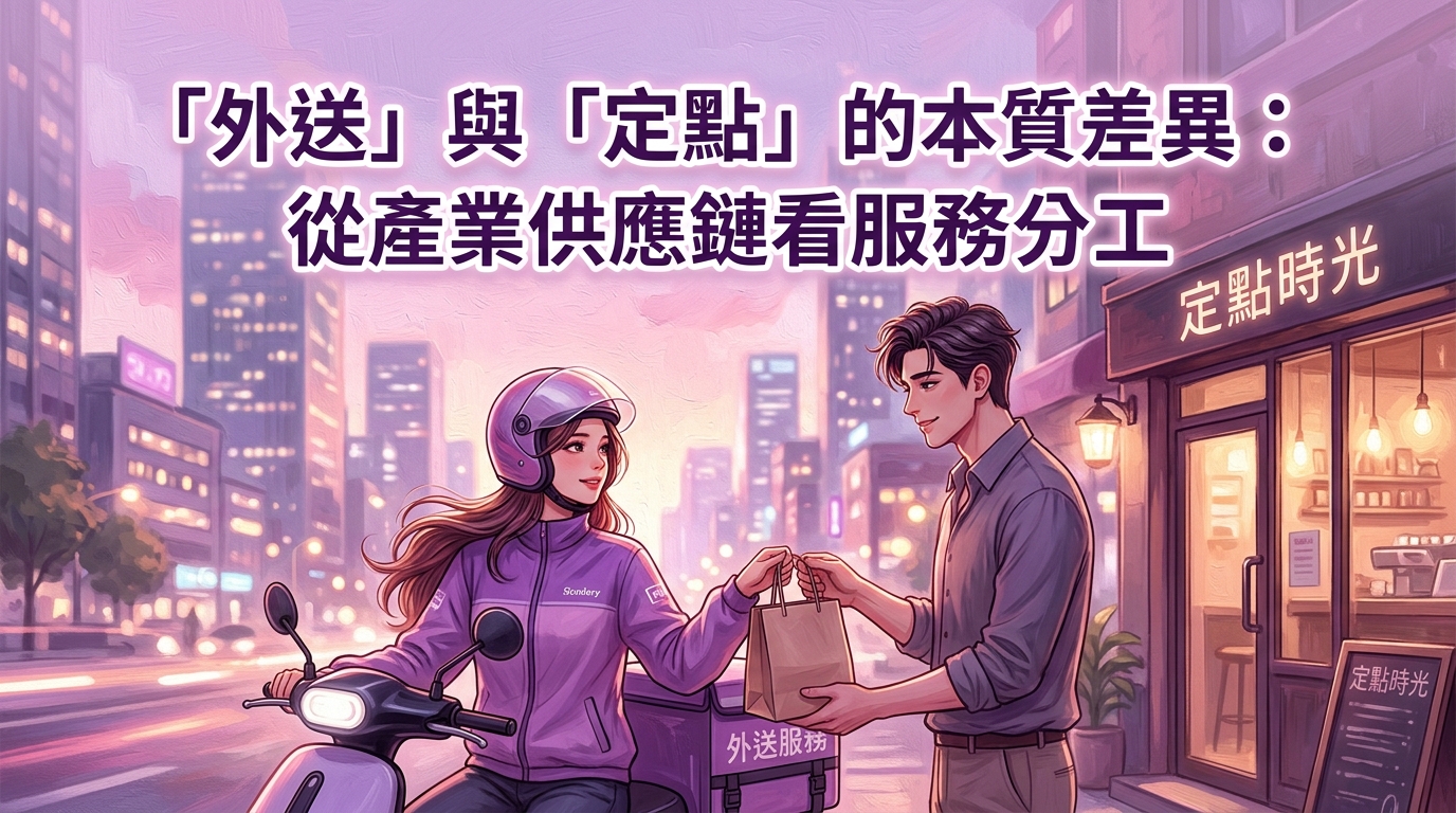 「外送」與「定點」的本質差異： 從產業供應鏈看服務分工